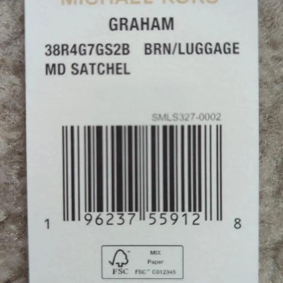 MICHAEL Michael Kors Graham Monogram Medium Satchel Bag - Picture 9 of 10